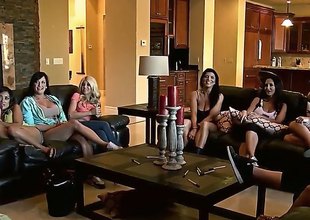 Alektra Blue,Ava Addams, Gianna Nicole and Kayla Kayden are among ten hottest pornstars that gather jointly to have fun. Thet are in the same mansion and ready to get dirty things started.